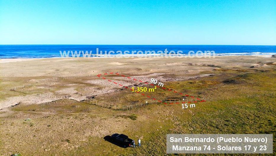 San Bernardo, Pueblo Nuevo, Manzana 74, Solares 17 y 23. Foto: cedida a Montevideo Portal