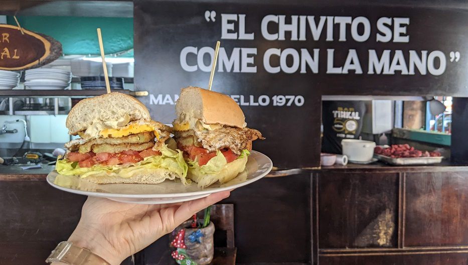 Chivito vegetariano. Foto: Montevideo Portal