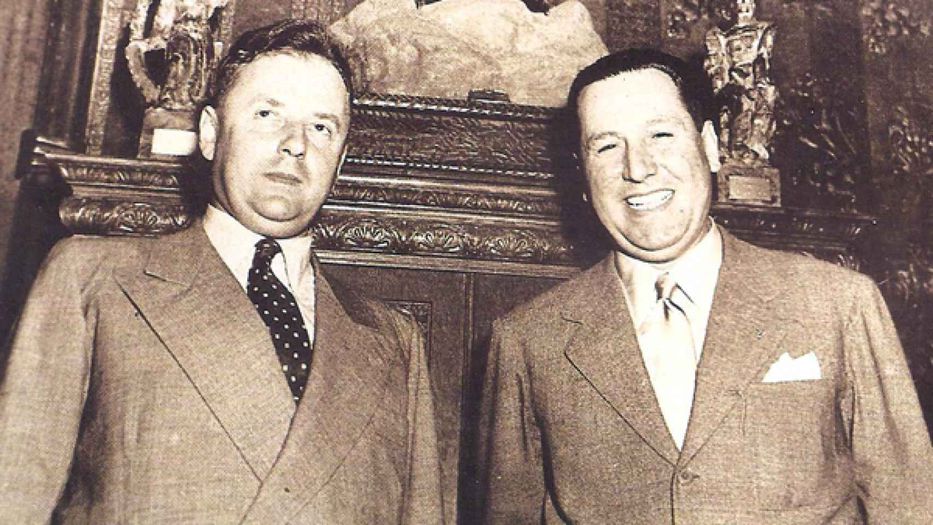 Ronald Ritcher junto a Juan Domingo Perón