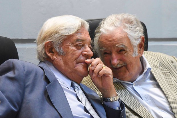 Lacalle y Mujica. Foto: Sofia Torres / FocoUy