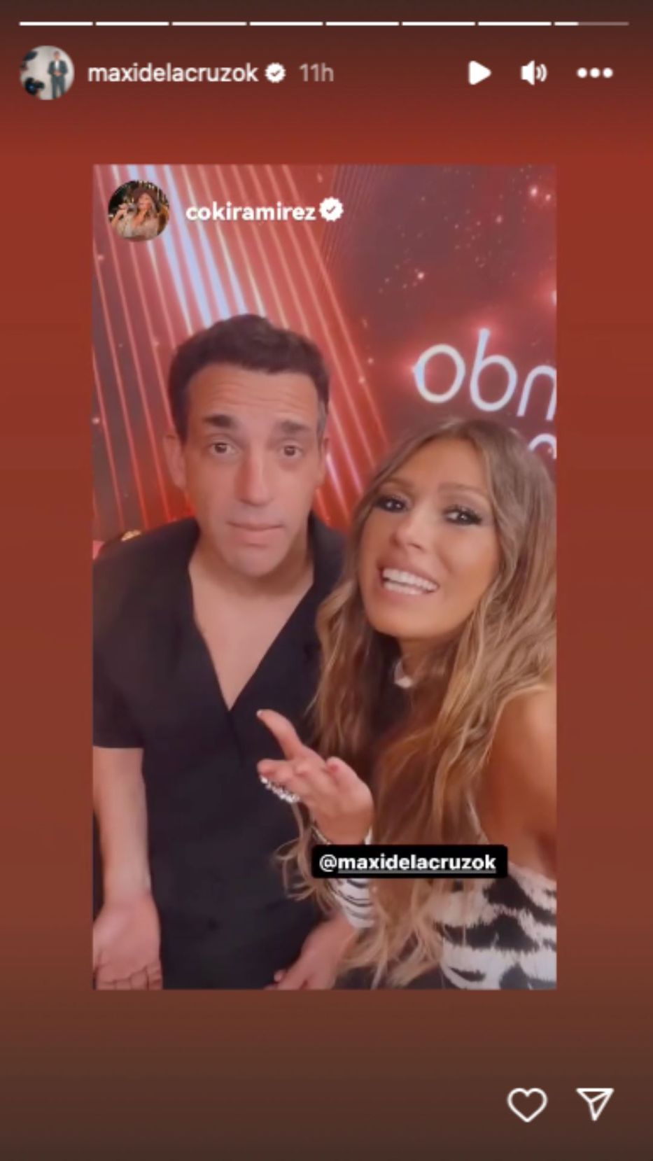 Foto: captura historias de Instagram / @maxidelacruzok