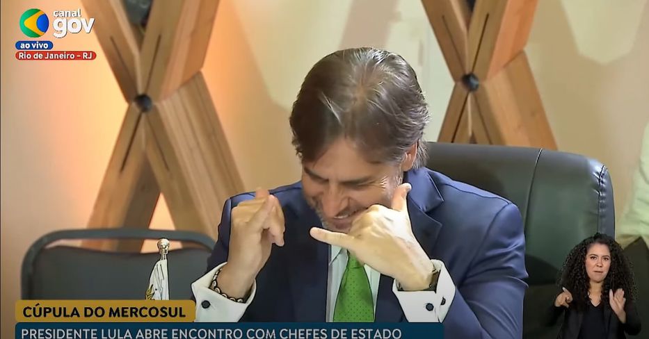 Foto: Captura de la transmisión de la Presidencia de Brasil