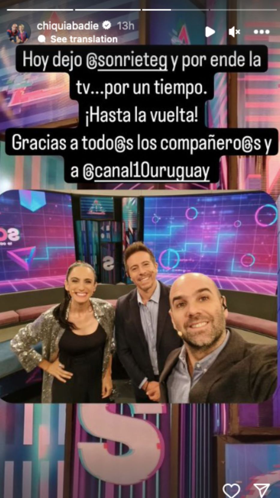 Foto: Historias de Instagram/ @chiquiabadie