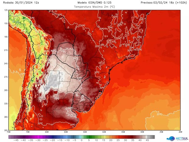 “Una burbuja de calor”: el aviso de Metsul por fenómeno de altas temperaturas en la región