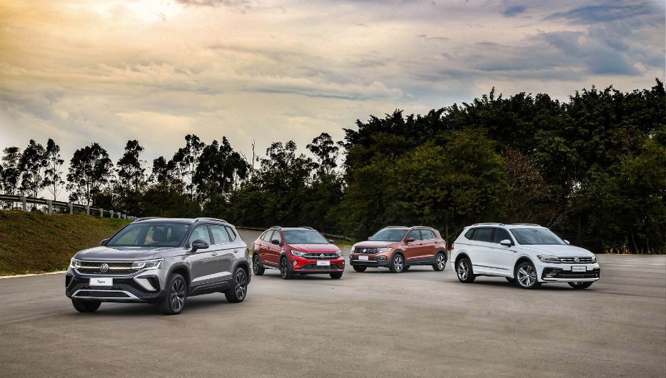 Modelos de la línea SUV de Volkswagen. Foto: cedida a Montevideo Portal