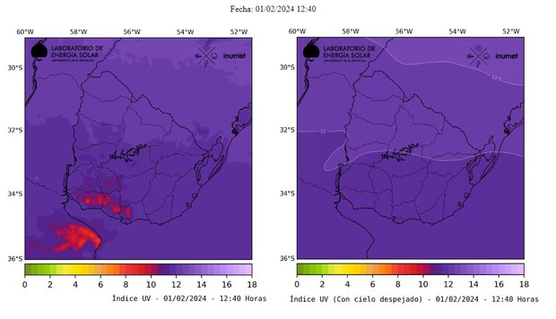 Alerta violeta: Inumet advierte que Uruguay ingresó en el nivel máximo de radiación solar