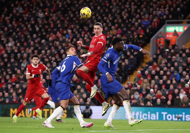 Liverpool recibirá al Chelsea el domingo. Foto: ADAM VAUGHAN / EFE