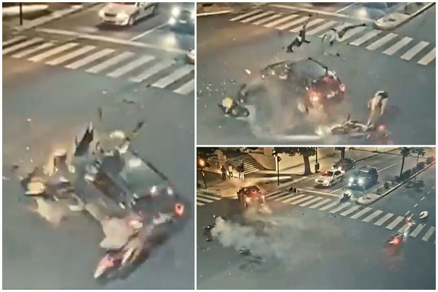 Argentina: un muerto y tres heridos graves en choque de dos motos con un auto