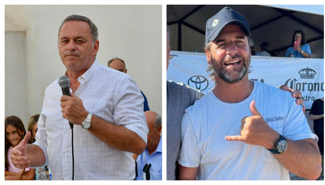 En la playa, al tejo