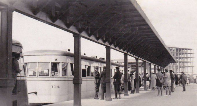 Estación de Trenes de Punta del Este. Foto: Grupo de Facebook Recuerdos de Maldonado / Intendencia de Maldonado