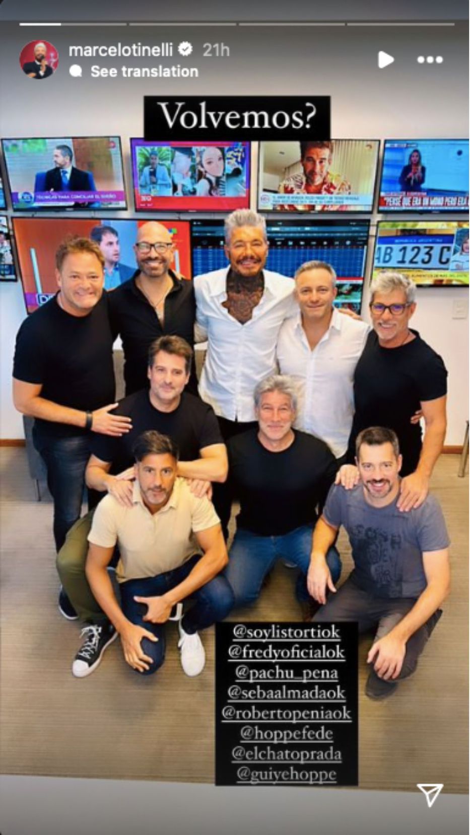 Foto: captura historias de Instagram / @marcelotinelli