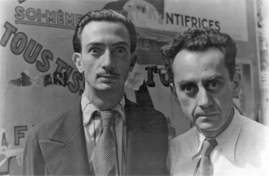 Salvador Dalí y Man Ray en París, el 16 de junio de 1934. Foto: Carl Van Vechten.