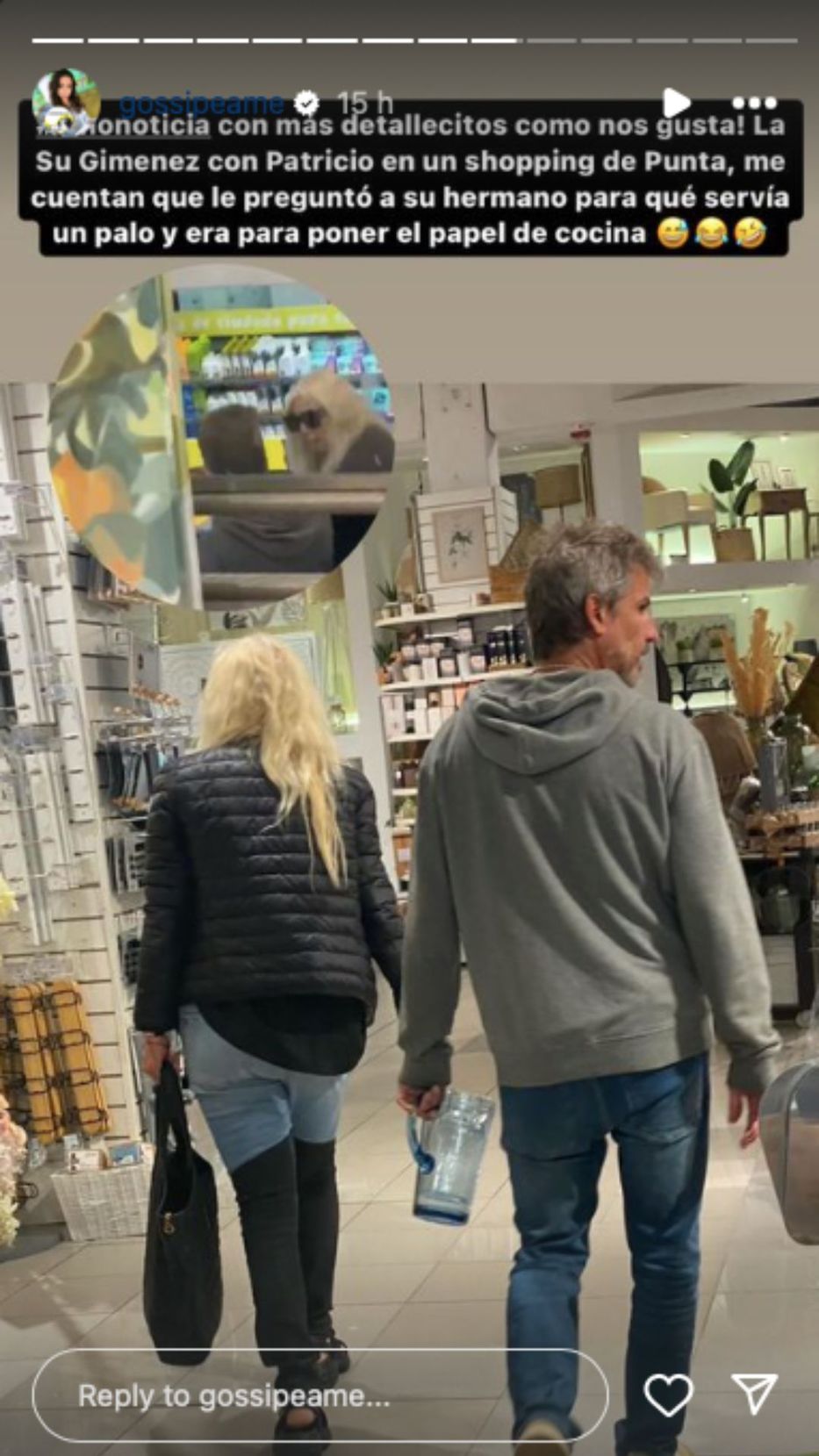 Foto: captura historias de Instagram / @gossipeame