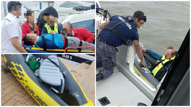 Prefectura de Piriápolis debió rescatar a un venezolano y un francés que estaban pescando