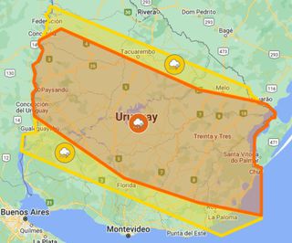 A Dos Colores: Inumet Emitió Alerta Naranja Y Amarilla Por Tormentas Y ...