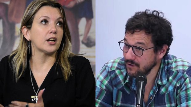 Valeria Ripoll y Eduardo Preve. Fotos: FocoUy (i), Captura YouTube (d)