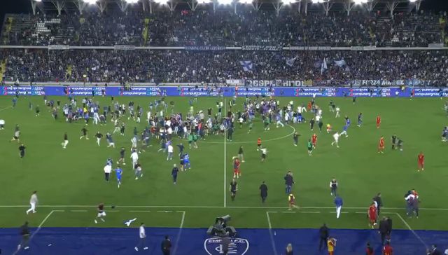 Locura en la cancha