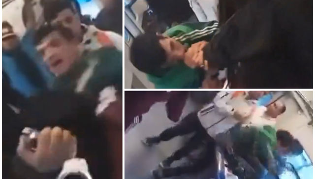 Él mordió a un policía ferrovial