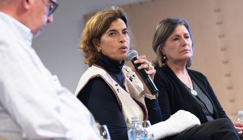 Fernando Butazzoni, Mariana Pomiés y Teresa Cometto. Foto: Javier Noceti