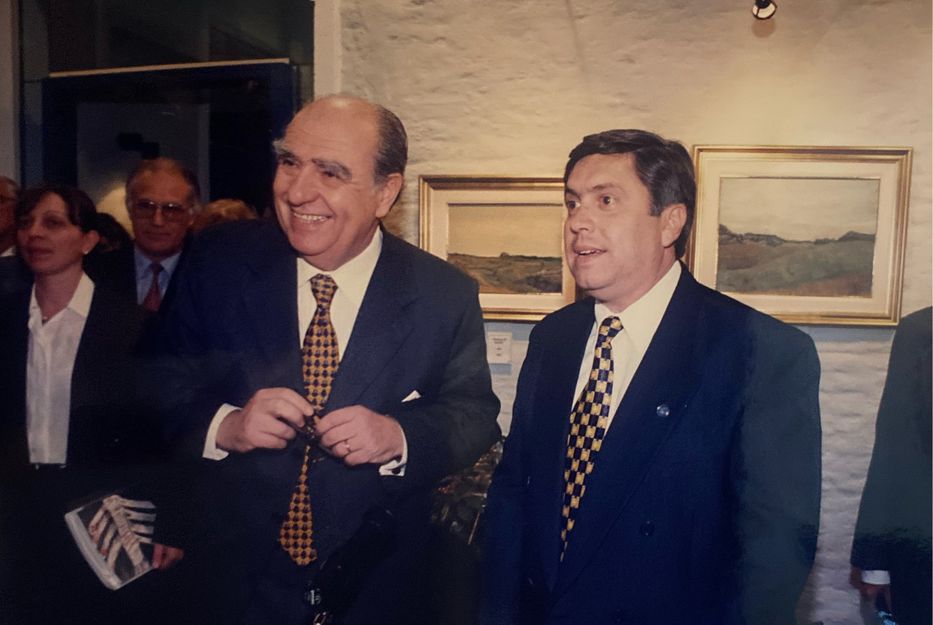 Julio María Sanguinetti y Tabaré Viera. Foto: Cedida a Montevideo