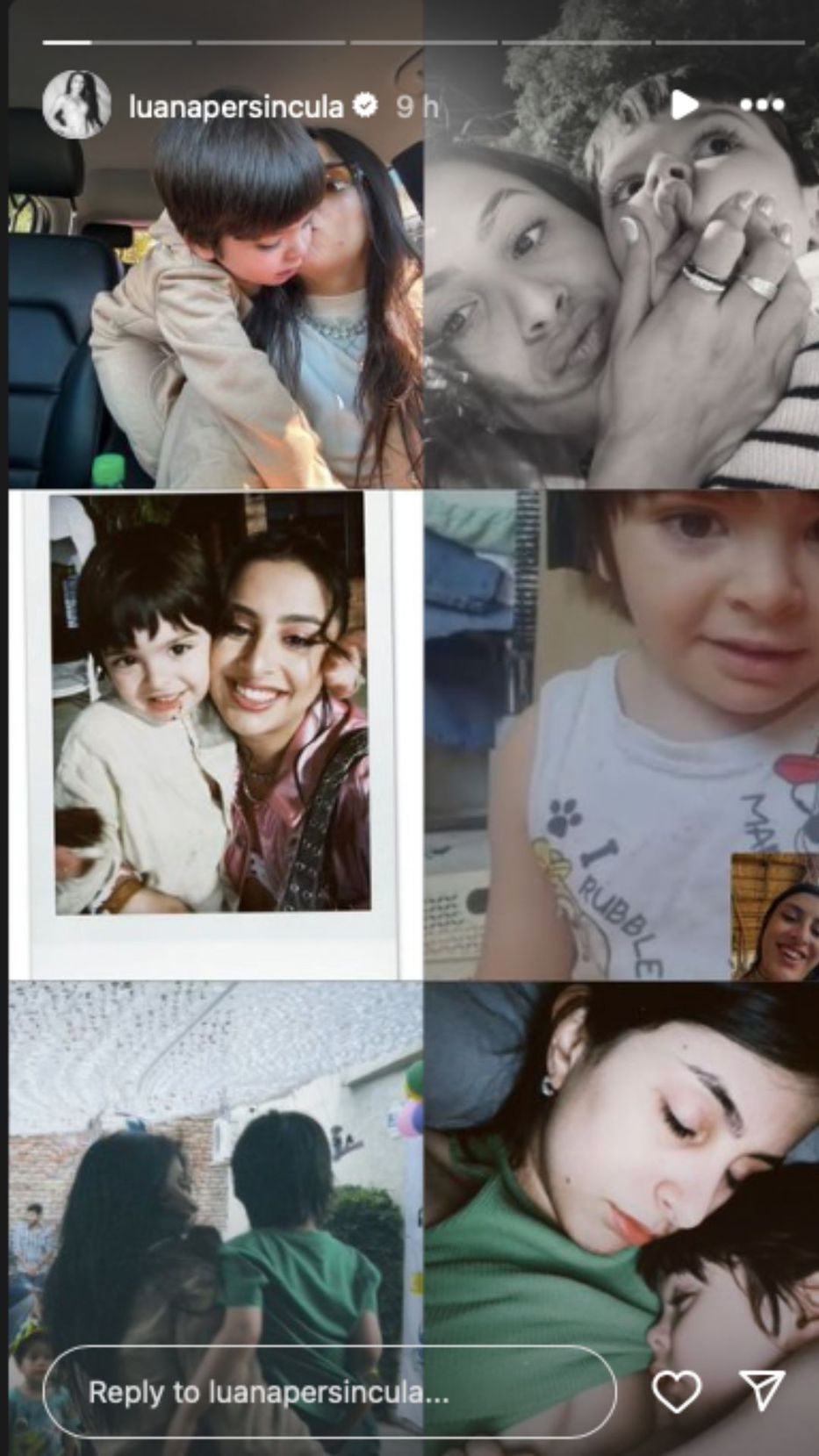 Foto: Historias de Instagram/ @luanapersincula