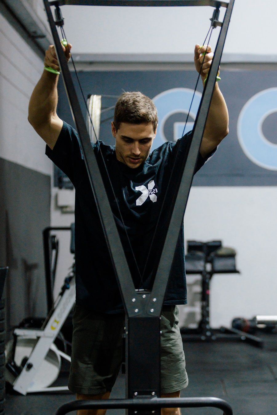 Nicolás en su gimnasio, el Goat Training House. Foto: Luciano Berocay