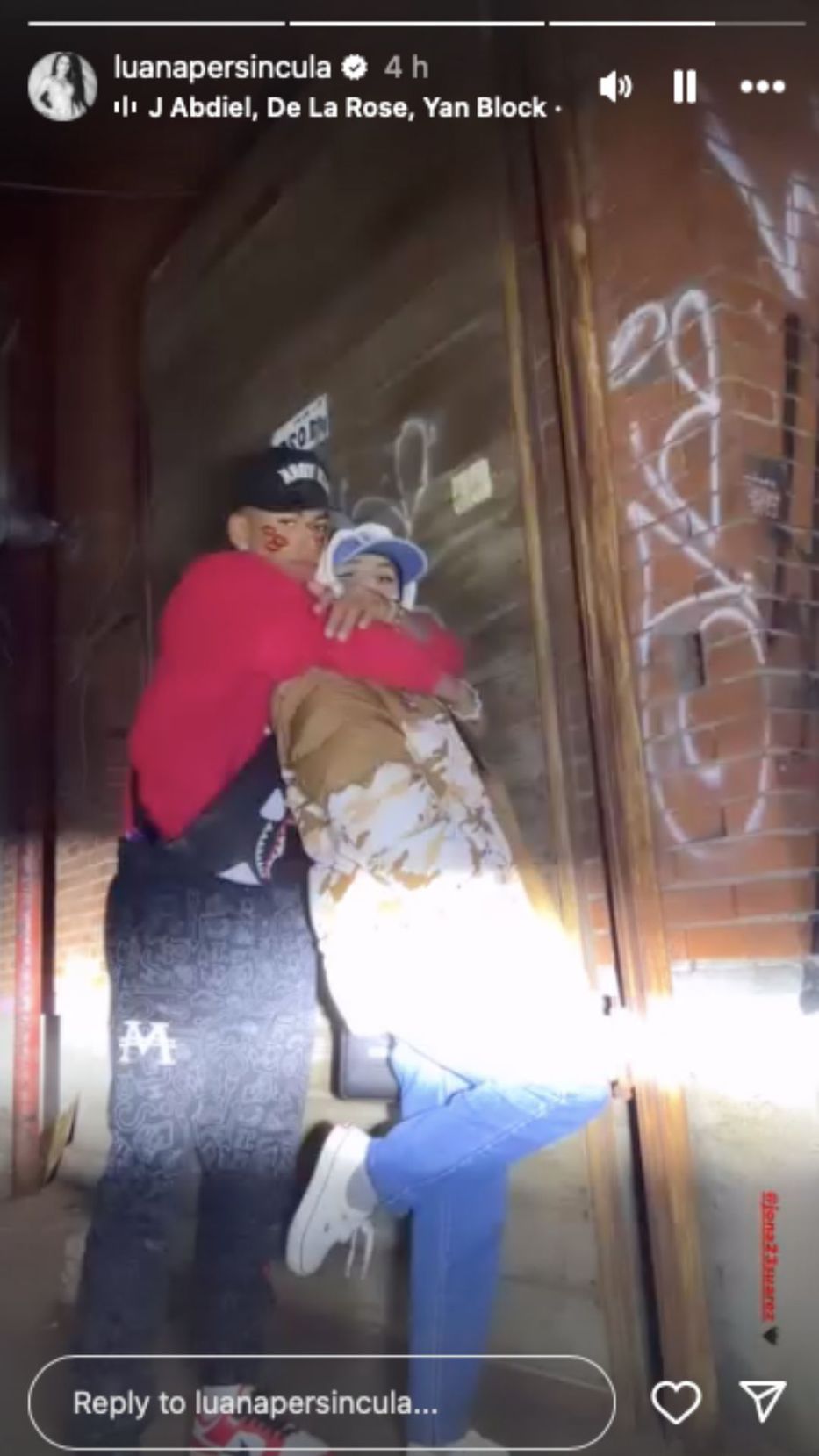 Foto: Historias de Instagram/ @luanapersincula