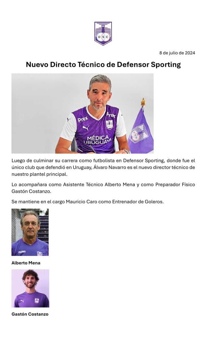 Foto: prensa Defensor Sporting