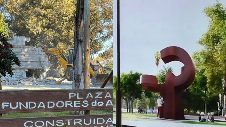 Tras demolición de icónica fuente, vecinos de Atlántida presentan firmas contra proyecto