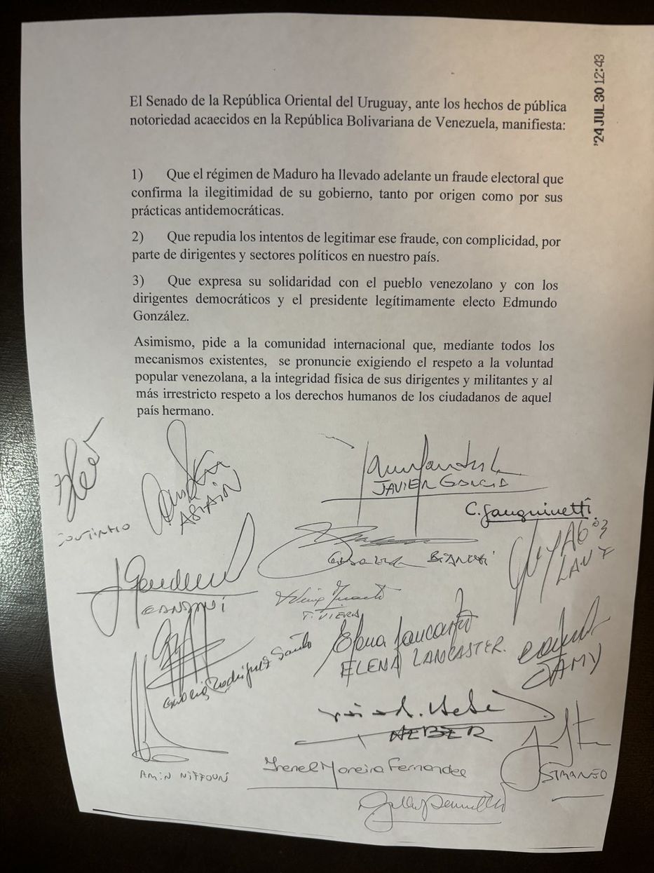 Declaración presentada por los partidos de coalición del gobierno