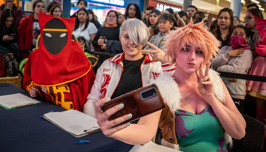 Jurados del concurso de cosplay. Foto: cedida a Montevideo Portal