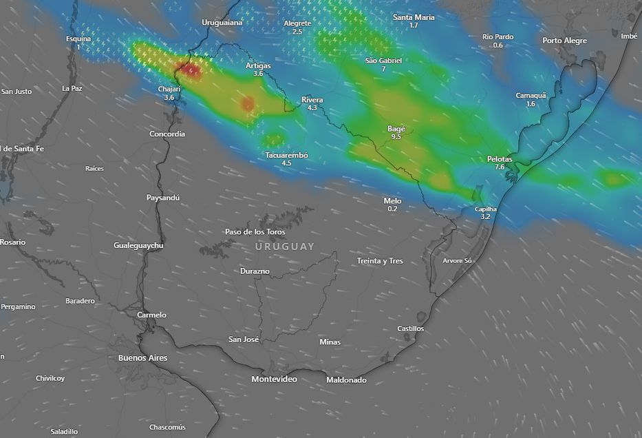 Previsión para el domingo a las 15:00