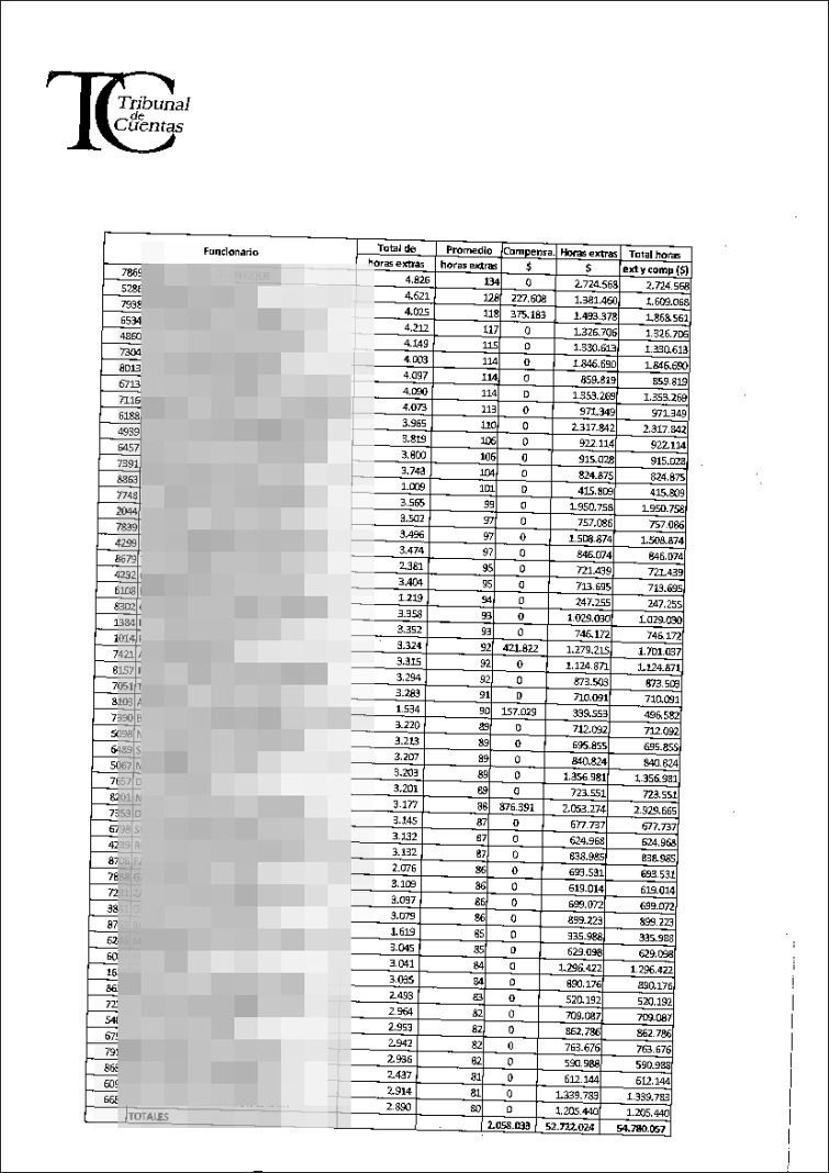 Informe del Tribunal de Cuentas