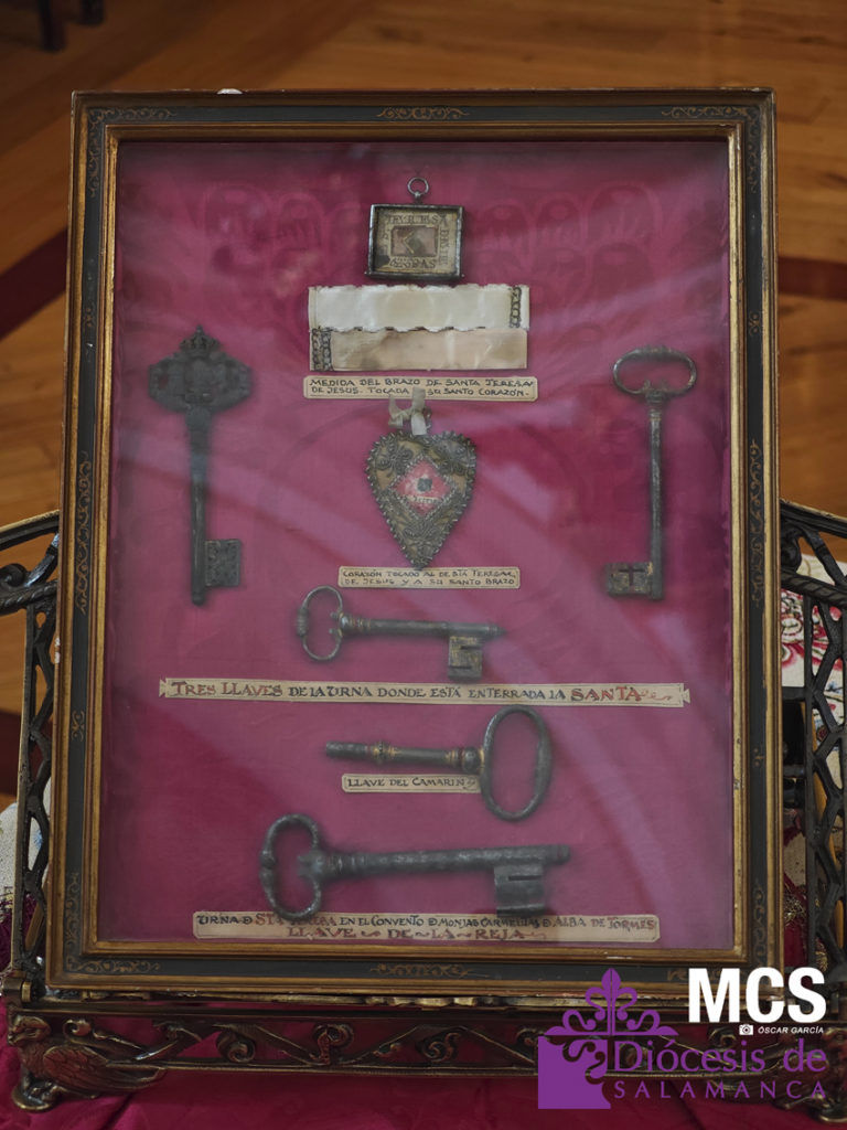 Algunas de las llaves del sepulcro, bajo custodia del Duque de Alba. Foto: Diócesis de Salamanca