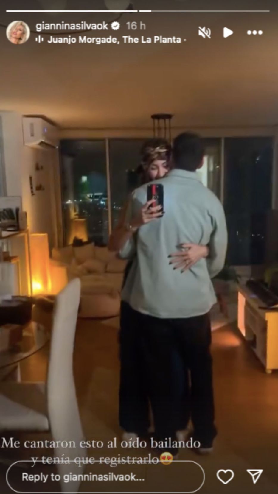 Foto: captura historias de Instagram / @gianninasilvaok