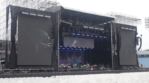 Prueba de sonido de Paul McCartney. Foto: Sofía Durand