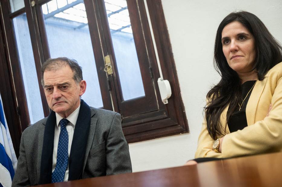 Guido Manini Ríos y Lorena Quintana. Foto: Javier Noceti / Montevideo Portal