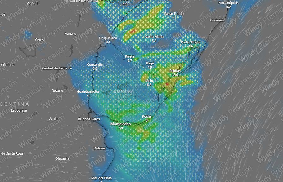 Proyección Ecmwf para el viernes 20 a las 04:00 horas