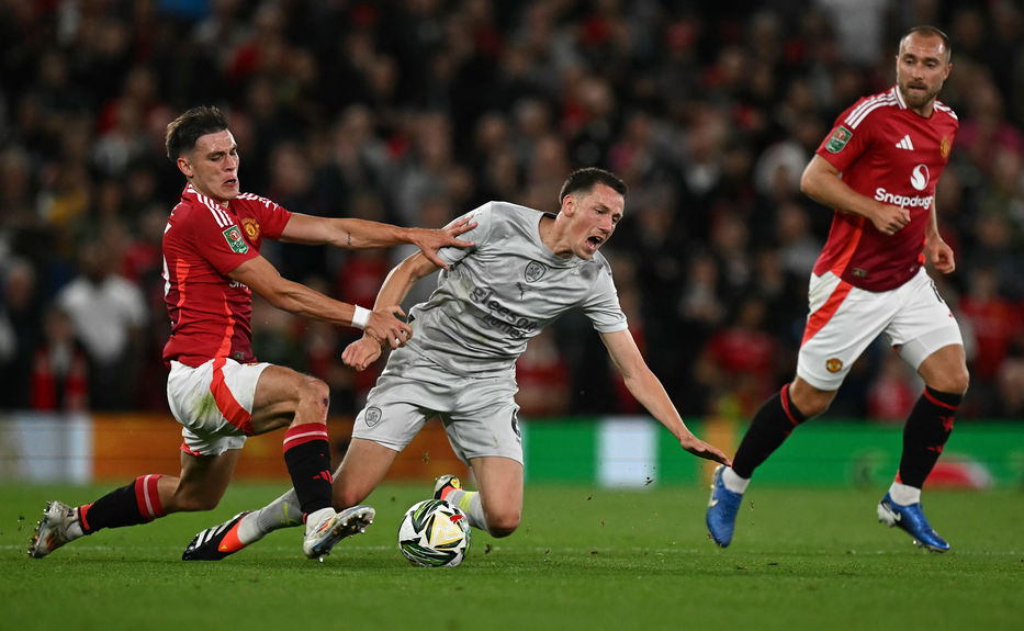 Manuel Ugarte started in United’s 7-0 win over Barnsley