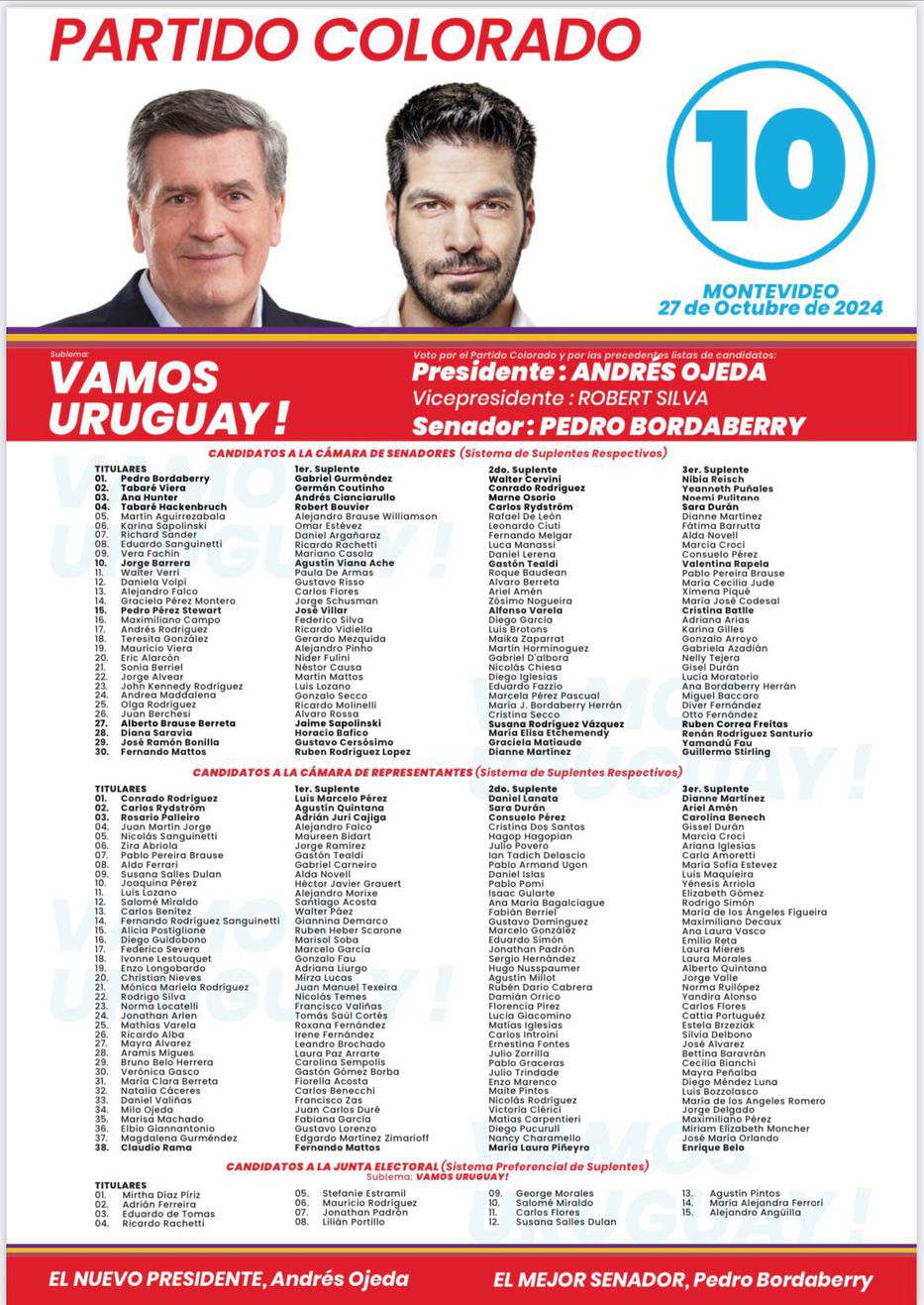 Lista 10 Montevideo.