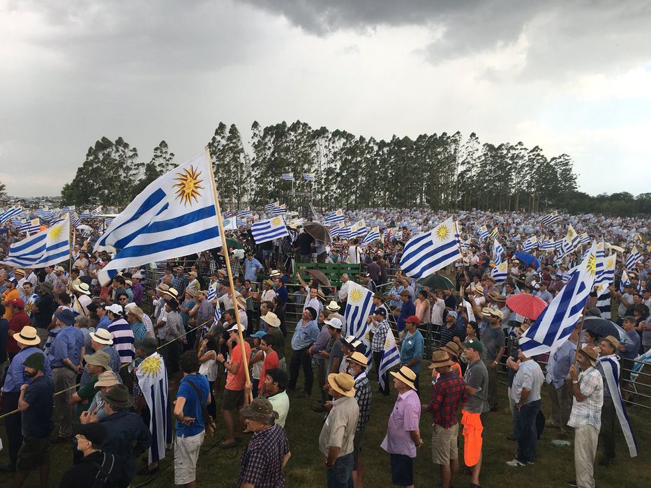 Autoconvocados en Durazno, en enero de 2018. Foto: archivo / Montevideo Portal