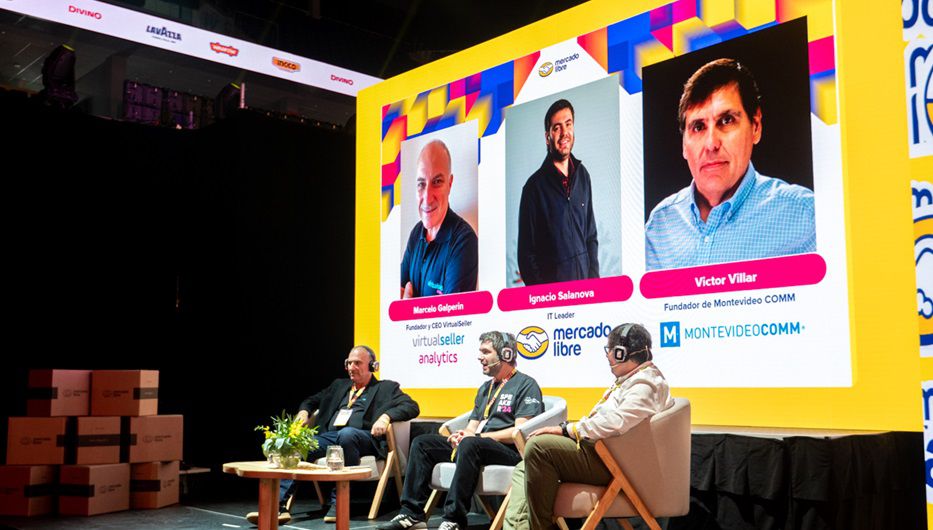 Marcelo Galperín, Ignacio Salanova y Víctor Villar. Foto: cedida a Montevideo Portal