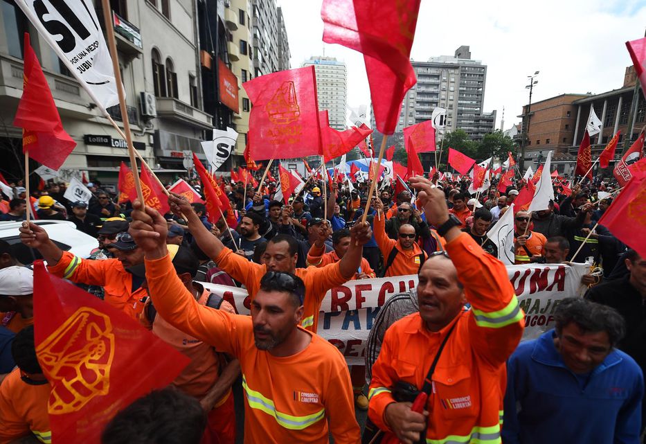 Movilización del Pit-Cnt. Foto: Dante Fernández/FocoUy