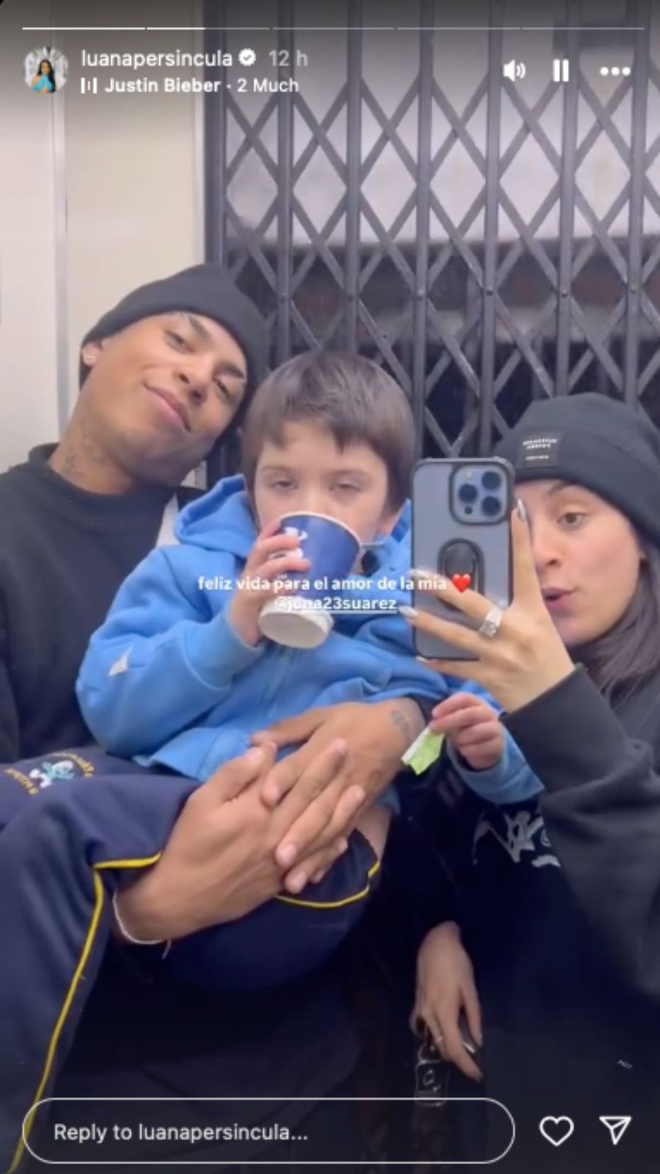 Foto: Historias de Instagram/ @luanapersincula