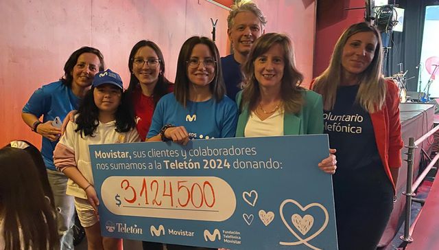 Teletón 2024: clientes y colaboradores de Movistar donaron más de $ 3.100.000