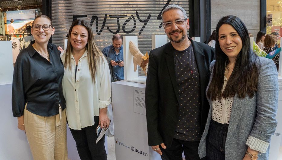 Carolina de León, Marcela Girardelli, Leandro Gómez Guerrero y Alexandra Dragone. Foto: cedida a Montevideo Portal