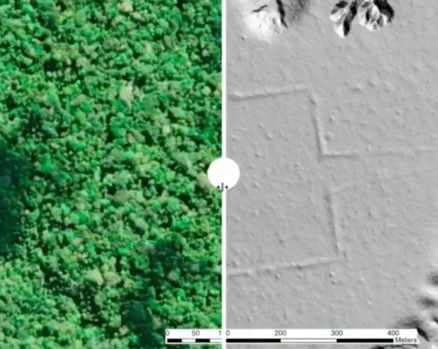 Ejemplo de barrido LIDAR.  Amazonia Revelada