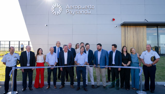 Aeropuertos Uruguay inauguró el nuevo Aeropuerto Internacional de Paysandú