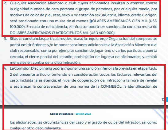 Código Disciplinario de Conmebol