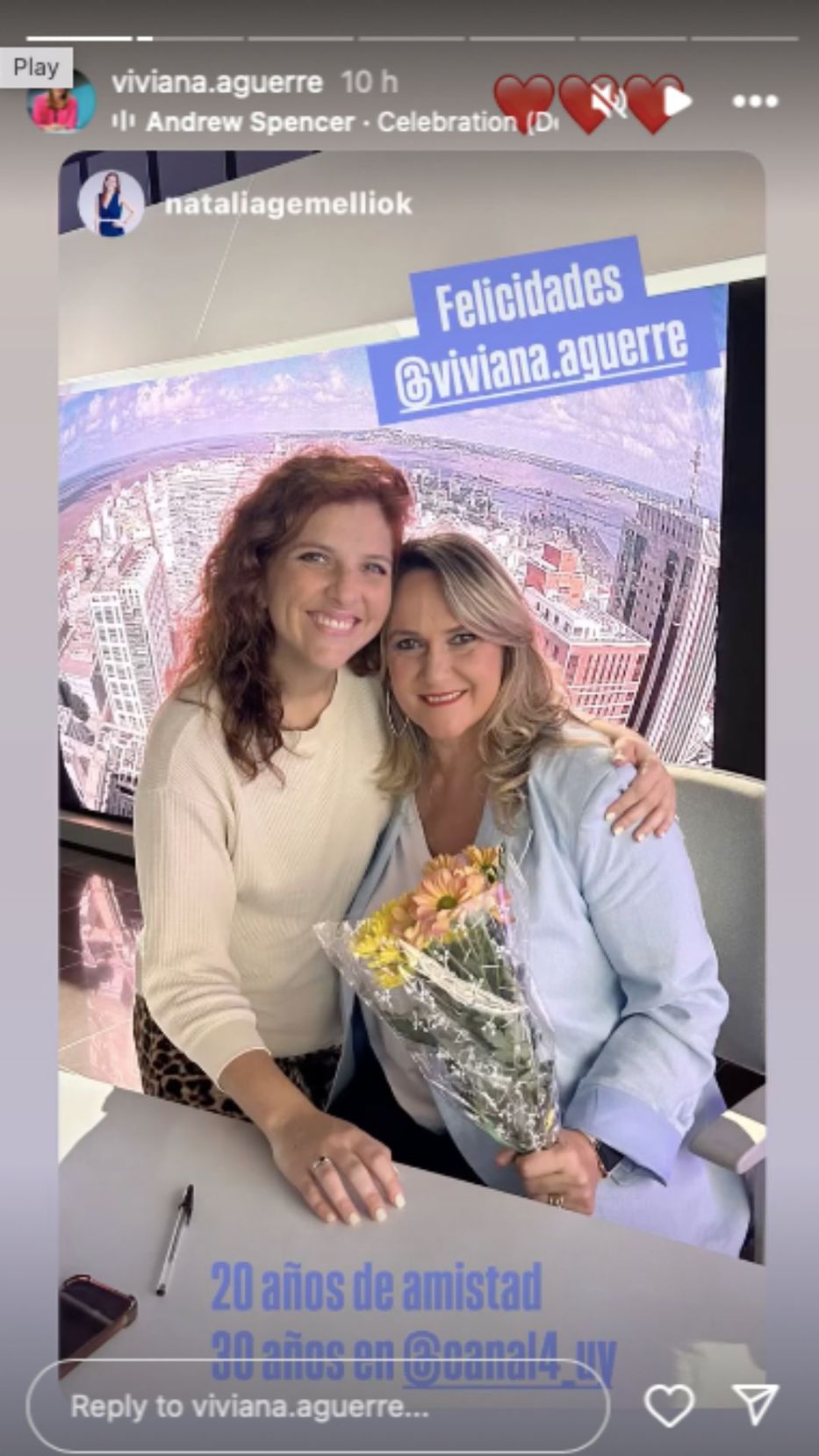 Foto: Historias de Instagram/ @viviana.aguerre